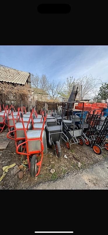 Садово-строительная тачка и тележка, Стальная, Одноколесная at lalafo.kg Садово-строительная тачка и тележка, Стальная, Одноколесная