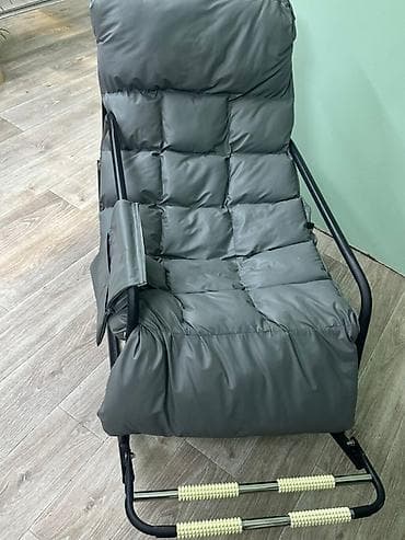 Кресло керебеттер: Термелүүчү кресло, Өзү алып кетүү, түсү - Боз lalafo.kg да — 2 Кресло керебеттер: Термелүүчү кресло, Өзү алып кетүү, түсү - Боз — 2