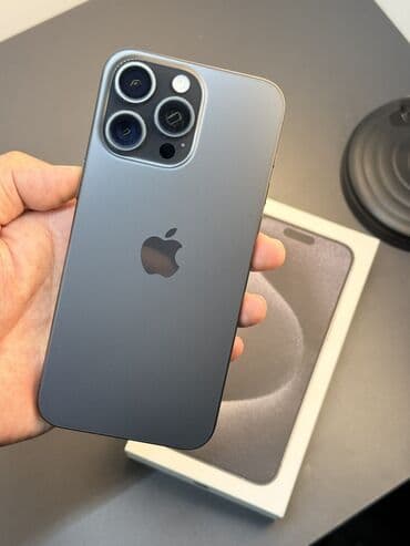 IPhone 15 Pro Max, Б/у, 256 ГБ, Black Titanium, Коробка, 84 % at lalafo.kg IPhone 15 Pro Max, Б/у, 256 ГБ, Black Titanium, Коробка, 84 %