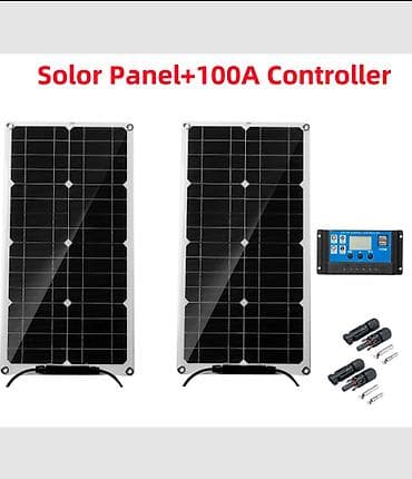 Комплект зарядного устройства для гибкой солнечной панели 25 Вт at lalafo.kg Комплект зарядного устройства для гибкой солнечной панели 25 Вт