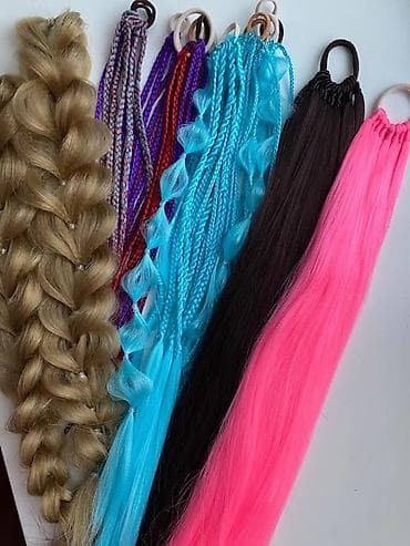 В наличии афрорезинки, канекалон, накладные волосы тёмно-коричневые at lalafo.kg В наличии афрорезинки, канекалон, накладные волосы тёмно-коричневые