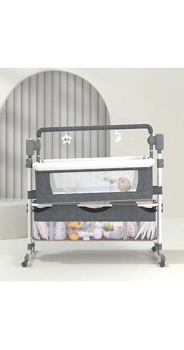 Балдар үчүн дивандар: Балдар үчүн кошумча коюлган керебет, Дөңгөлөктүү, түсү - Боз lalafo.kg да — 7 Балдар үчүн дивандар: Балдар үчүн кошумча коюлган керебет, Дөңгөлөктүү, түсү - Боз — 7