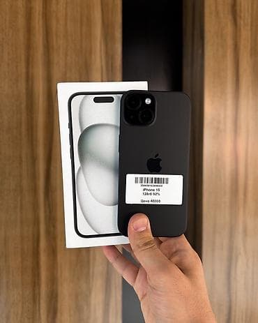 IPhone 15, Б/у, 128 ГБ, Black Titanium, Защитное стекло, Чехол, Коробка, 92 % at lalafo.kg IPhone 15, Б/у, 128 ГБ, Black Titanium, Защитное стекло, Чехол, Коробка, 92 %