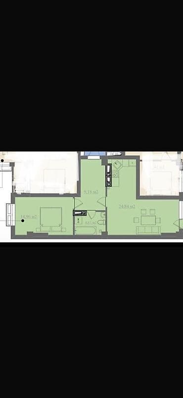 2 комнаты, 60 м², Элитка, 3 этаж, ПСО (под самоотделку) at lalafo.kg 2 комнаты, 60 м², Элитка, 3 этаж, ПСО (под самоотделку)