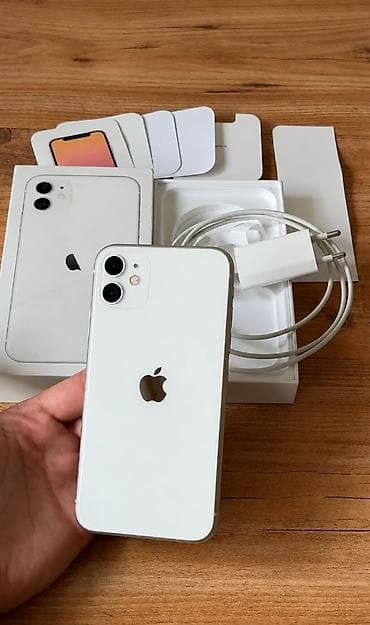 IPhone 11, Б/у, 128 ГБ, Белый, Зарядное устройство, Чехол, Кабель, 78 % at lalafo.kg IPhone 11, Б/у, 128 ГБ, Белый, Зарядное устройство, Чехол, Кабель, 78 %