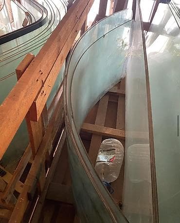 Изогнутые стеклянные панели (триплекс/закалённое стекло) для at lalafo.kg Изогнутые стеклянные панели (триплекс/закалённое стекло) для