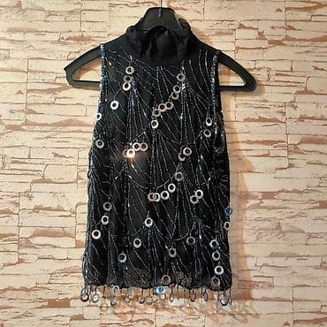 Блузка, Вечерняя, Прозрачная модель at lalafo.kg Блузка, Вечерняя, Прозрачная модель