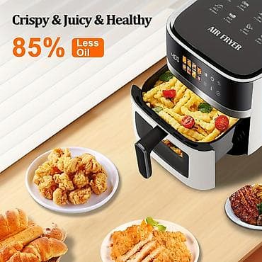 Аэрогриль / Air Fryer 5.5L 1500W сенсорный (без масла) Продаётся at lalafo.kg Аэрогриль / Air Fryer 5.5L 1500W сенсорный (без масла) Продаётся