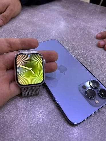 Apple Watch 8 45mm в хорошем состоянии Зарядка оригинал в комплекте at lalafo.kg Apple Watch 8 45mm в хорошем состоянии Зарядка оригинал в комплекте