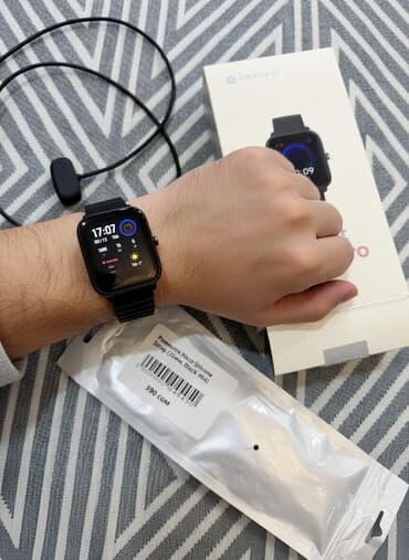 Смарт часы От xiomi оригинал в отличном состоянии. Зарядка коробка at lalafo.kg Смарт часы От xiomi оригинал в отличном состоянии. Зарядка коробка