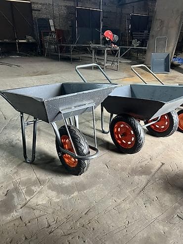 Садово-строительная тачка и тележка, Стальная, Одноколесная at lalafo.kg Садово-строительная тачка и тележка, Стальная, Одноколесная