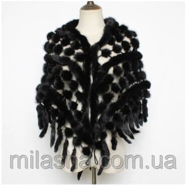 Норковая шаль накидка на плечи из меха согревает можно накинуть и at lalafo.kg Норковая шаль накидка на плечи из меха согревает можно накинуть и