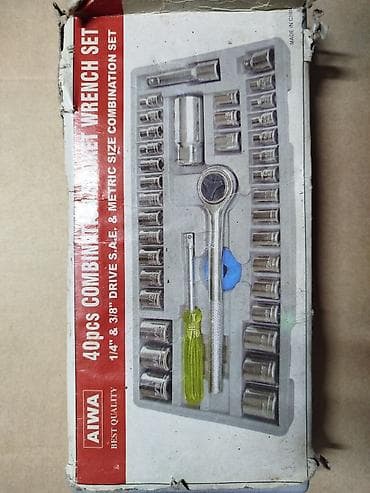 Набор торцевых головок AIWA, 40 предметов (COMBINATION SOCKET WRENCH at lalafo.kg Набор торцевых головок AIWA, 40 предметов (COMBINATION SOCKET WRENCH