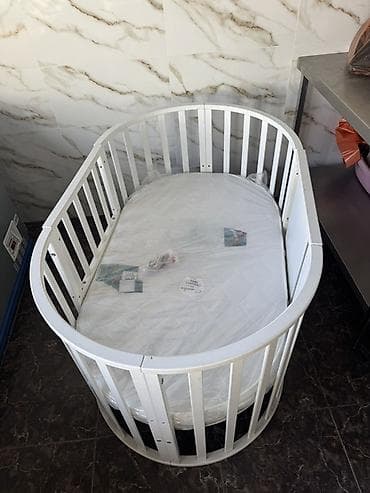 Детская кровать трансформер, Другой тип, цвет - Белый at lalafo.kg Детская кровать трансформер, Другой тип, цвет - Белый