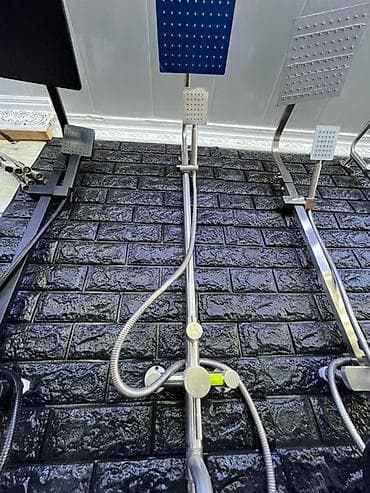 Смеситель для ванны и душа, Ручной душ, Установка: Наружный монтаж, Материал: Нержавейка, Функции: Без функций at lalafo.kg Смеситель для ванны и душа, Ручной душ, Установка: Наружный монтаж, Материал: Нержавейка, Функции: Без функций