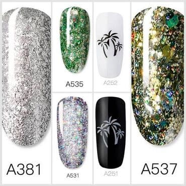 Гель - лак ROSALIND 5 мл с глиттером и летними дизайнами! Новая at lalafo.kg Гель - лак ROSALIND 5 мл с глиттером и летними дизайнами! Новая