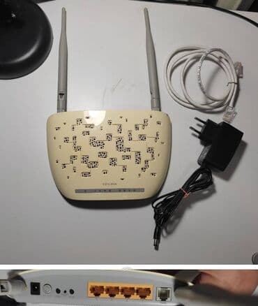 WiFi роутер+ADSL модем TP-LINK TD-W8961ND Wireless N ADSL2+ Modem at lalafo.kg WiFi роутер+ADSL модем TP-LINK TD-W8961ND Wireless N ADSL2+ Modem