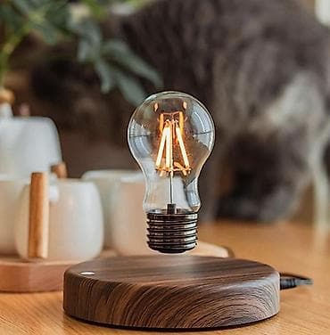 Левитирующая настольная лампа с магнитной подвеской - Эффект парящей at lalafo.kg Левитирующая настольная лампа с магнитной подвеской - Эффект парящей