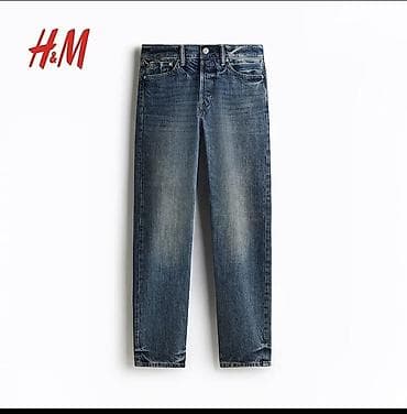 ОРИГИНАЛ Джинсы H&M мужские - Классический крой с прямой штаниной at lalafo.kg ОРИГИНАЛ Джинсы H&M мужские - Классический крой с прямой штаниной