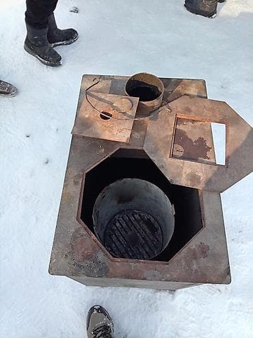 Эко-печь твердотопливная - Металлический корпус прямоугольной формы at lalafo.kg Эко-печь твердотопливная - Металлический корпус прямоугольной формы