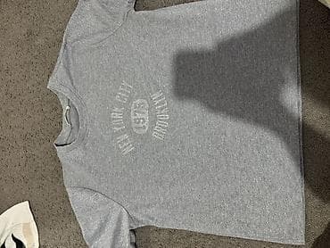 Мужская футболка, L, Zara, Б/у, цвет - Серый at lalafo.kg Мужская футболка, L, Zara, Б/у, цвет - Серый