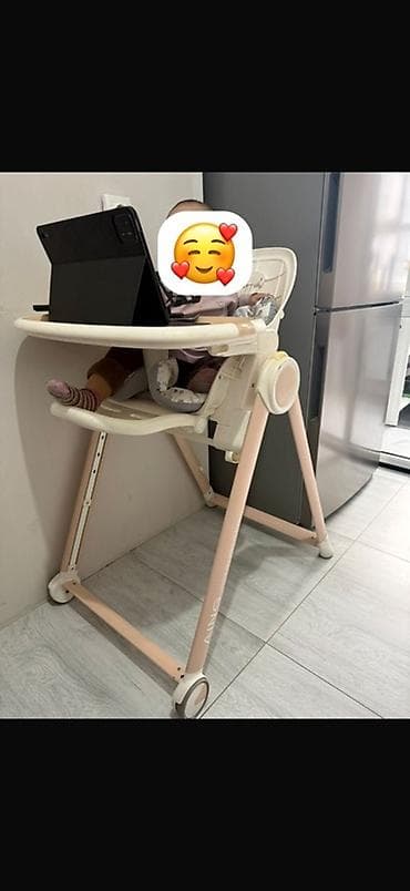 Стульчик для кормления, Б/у, Другой бренд, Другой вид, цвет - Розовый, Самовывоз at lalafo.kg Стульчик для кормления, Б/у, Другой бренд, Другой вид, цвет - Розовый, Самовывоз