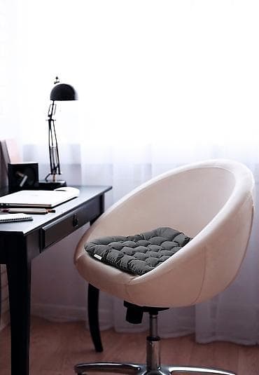 Сүлгүлөр: Подушка на сиденье для стула/кресла, темно‑серая - Назначение: для lalafo.kg да — 3 Сүлгүлөр: Подушка на сиденье для стула/кресла, темно‑серая - Назначение: для — 3