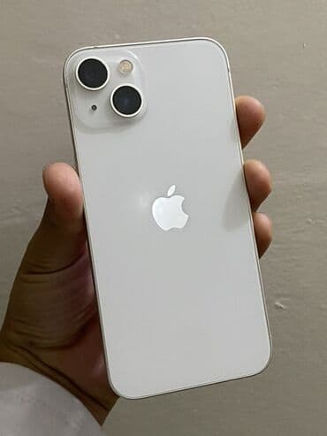 IPhone 13, Б/у, 128 ГБ, Белый, Чехол, 100 % at lalafo.kg IPhone 13, Б/у, 128 ГБ, Белый, Чехол, 100 %