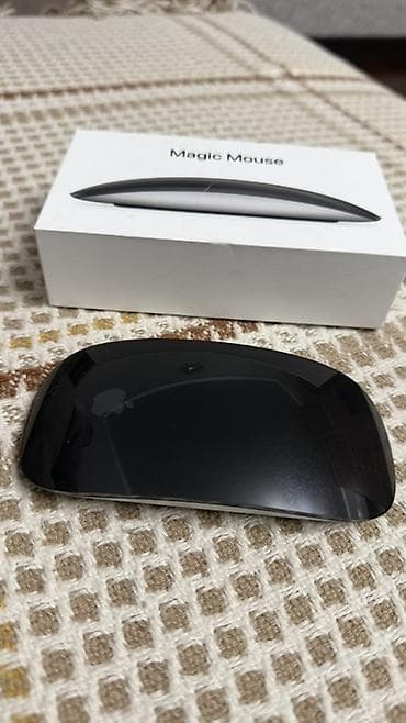 Apple Magic Mouse (черный), модель A1657 идеальное состояние не lalafo.kg да Apple Magic Mouse (черный), модель A1657 идеальное состояние не
