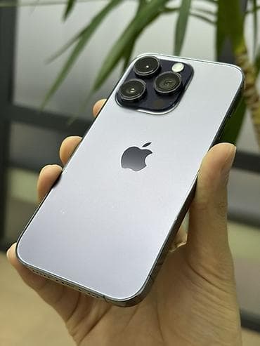 JAC: IPhone 14 Pro, Б/у, 128 ГБ, Deep Purple, Чехол, Кабель, 76 % at lalafo.kg — 1 JAC: IPhone 14 Pro, Б/у, 128 ГБ, Deep Purple, Чехол, Кабель, 76 % — 1