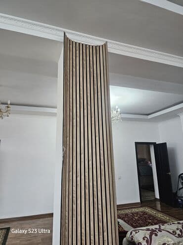 Акустические реечные стеновые панели под дерево - Тип: декоративные at lalafo.kg Акустические реечные стеновые панели под дерево - Тип: декоративные