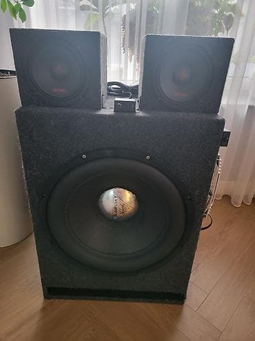 Автозвуковой комплект в готовом корпусе 5400 watt 18inch 46cm Состав и lalafo.kg да Автозвуковой комплект в готовом корпусе 5400 watt 18inch 46cm Состав и