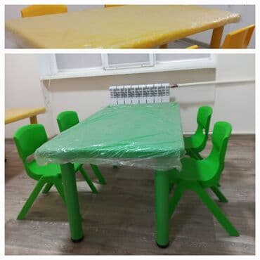 Комплект детского стола и стула, Новый, Платная доставка, Самовывоз at lalafo.kg Комплект детского стола и стула, Новый, Платная доставка, Самовывоз
