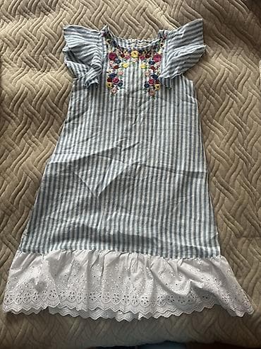 Детское платье, цвет - Голубой at lalafo.kg Детское платье, цвет - Голубой