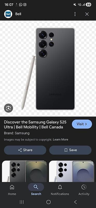 Samsung Galaxy S25 Ultra, Б/у, 256 ГБ, цвет - Черный, 1 SIM at lalafo.kg Samsung Galaxy S25 Ultra, Б/у, 256 ГБ, цвет - Черный, 1 SIM