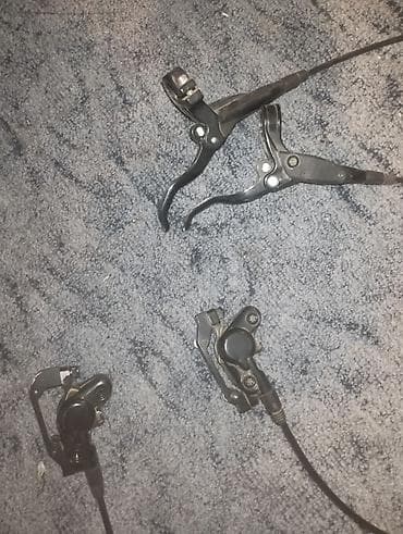 Гидравлические тормоза для велосипеда (комплект перед/зад) Состав: - at lalafo.kg Гидравлические тормоза для велосипеда (комплект перед/зад) Состав: -