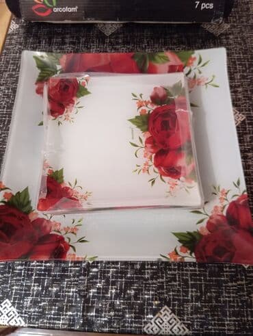 Продаю новый Красивый набор Arcofam из 7предметов :6шт квадратных at lalafo.kg Продаю новый Красивый набор Arcofam из 7предметов :6шт квадратных