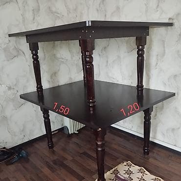 Кухонный стол, Б/у, Угловой, Нераскладной at lalafo.kg Кухонный стол, Б/у, Угловой, Нераскладной