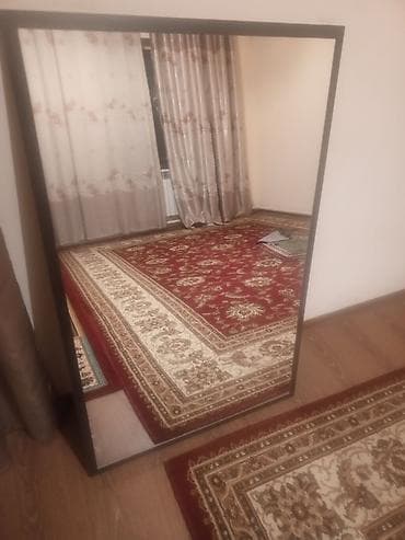Напольное зеркало в тонкой темной раме - Формат: прямоугольное at lalafo.kg Напольное зеркало в тонкой темной раме - Формат: прямоугольное