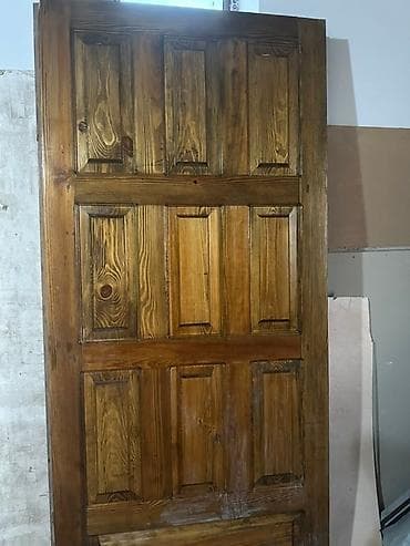 Металл сейф эшиктери: Деревянная межкомнатная дверь с панелями, выполненная из массива lalafo.kg да — 3 Металл сейф эшиктери: Деревянная межкомнатная дверь с панелями, выполненная из массива — 3