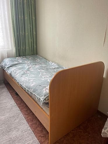 Спальный гарнитур, Б/у, Односпальная кровать, Самовывоз, цвет - Коричневый at lalafo.kg Спальный гарнитур, Б/у, Односпальная кровать, Самовывоз, цвет - Коричневый