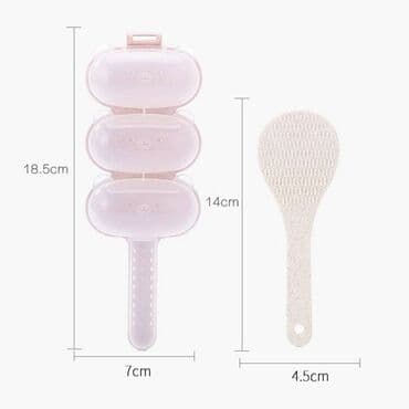 Набор для формования риса 3-в-1 Идеальный размер: Форма 18.5 см в at lalafo.kg Набор для формования риса 3-в-1 Идеальный размер: Форма 18.5 см в