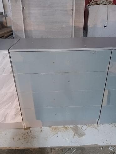 Комод для одежды, Без зеркала, ЛДСП, цвет - Серый at lalafo.kg Комод для одежды, Без зеркала, ЛДСП, цвет - Серый