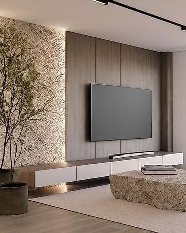 Настенные декоративные панели и ТВ-зоны под ключ - Современные at lalafo.kg Настенные декоративные панели и ТВ-зоны под ключ - Современные