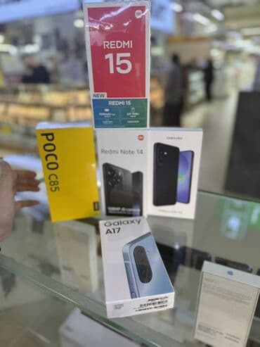 Смартфоны в заводских коробках: - Xiaomi Redmi 15 (NEW): на стойке at lalafo.kg Смартфоны в заводских коробках: - Xiaomi Redmi 15 (NEW): на стойке