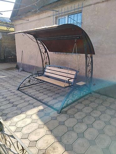 Бакча селкинчеги Металл, Жөлөнгүчү менен, Чатыры менен lalafo.kg да — 2 Бакча селкинчеги Металл, Жөлөнгүчү менен, Чатыры менен — 2