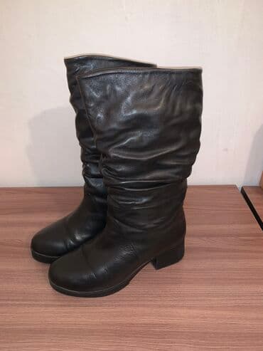 Кожаные сапоги, зимние. Сост отл. Турция. Размер 37 at lalafo.kg Кожаные сапоги, зимние. Сост отл. Турция. Размер 37