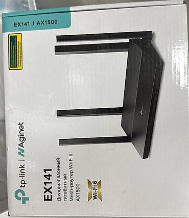 TP-Link Aginet EX141 (AX1500) — двухдиапазонный гигабитный Mesh‑роутер at lalafo.kg TP-Link Aginet EX141 (AX1500) — двухдиапазонный гигабитный Mesh‑роутер