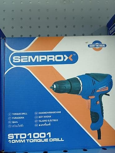 Дрель SEMPROX STD1001 - Тип: электрическая дрель с крутящим моментом at lalafo.kg Дрель SEMPROX STD1001 - Тип: электрическая дрель с крутящим моментом