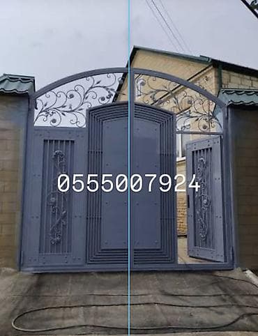 Пескоструйная очистка и покраска кованых и металлических ворот at lalafo.kg Пескоструйная очистка и покраска кованых и металлических ворот